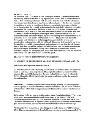 2 chronicles 15 commentary | PDF
