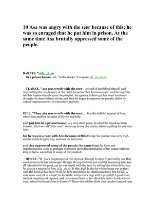 2 chronicles 16 commentary | PDF