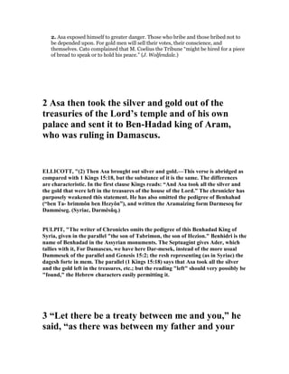 2 chronicles 16 commentary | PDF