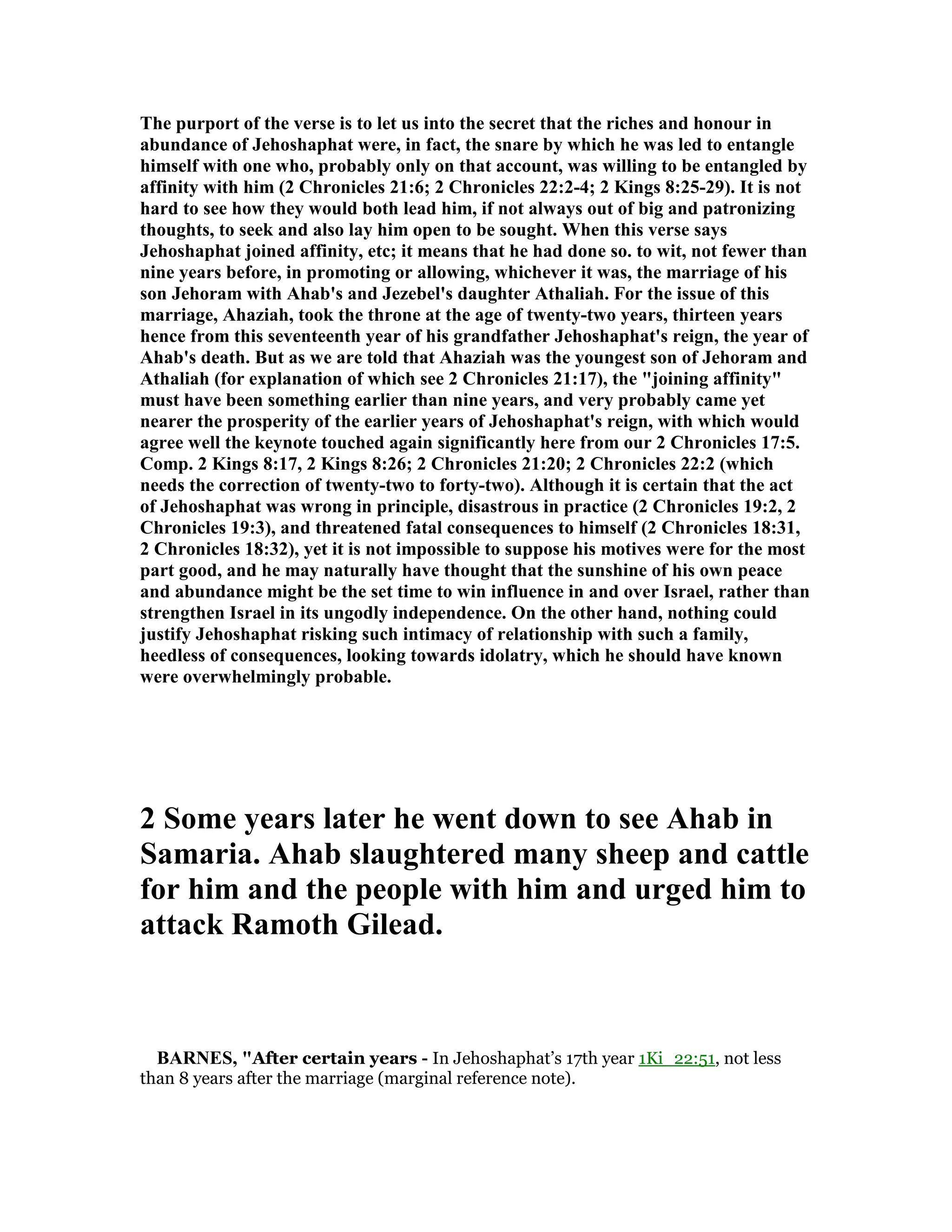 2 Chronicles 18 Commentary