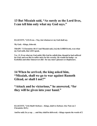 2 chronicles 18 commentary | PDF