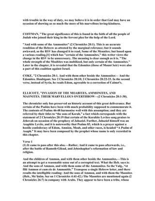 2 chronicles 20 commentary | PDF
