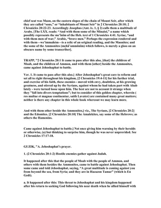 2 chronicles 20 commentary | PDF