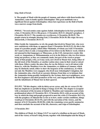 2 chronicles 20 commentary | PDF
