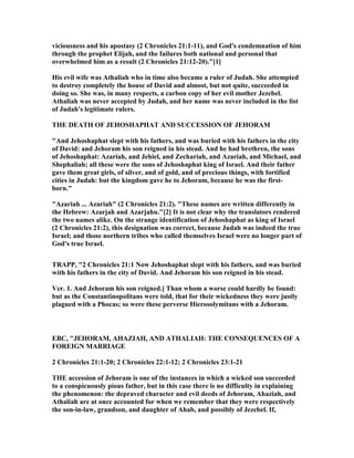 2 chronicles 21 commentary | PDF