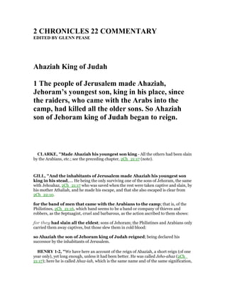 2 chronicles 22 commentary | PDF