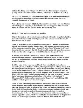 2 chronicles 22 commentary | PDF