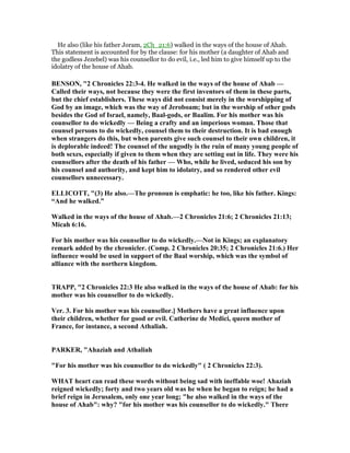 2 chronicles 22 commentary | PDF