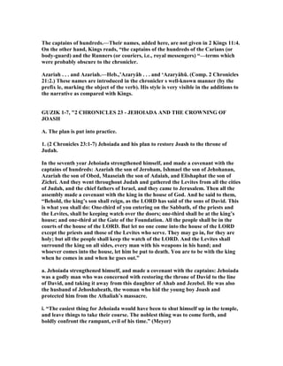 2 chronicles 23 commentary | PDF