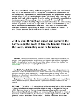 2 chronicles 23 commentary | PDF