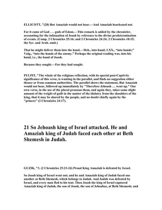 2 chronicles 25 commentary | PDF