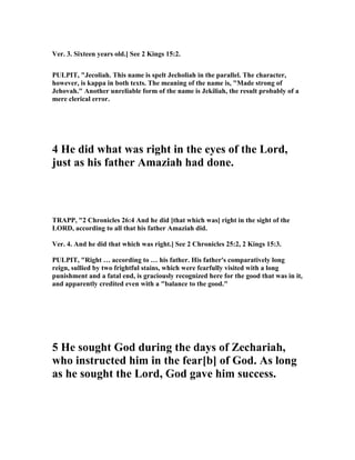 2 chronicles 26 commentary | PDF