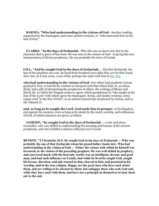 2 chronicles 26 commentary | PDF