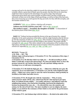 2 chronicles 27 commentary | PDF