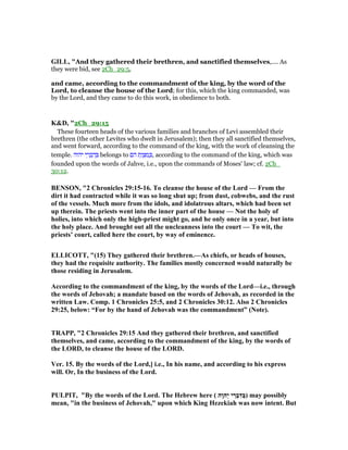 2 chronicles 29 commentary | PDF