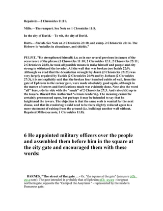 2 chronicles 32 commentary | PDF