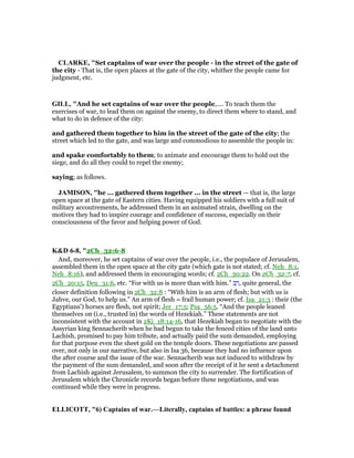 2 chronicles 32 commentary | PDF