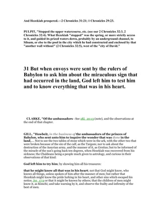 2 chronicles 32 commentary | PDF