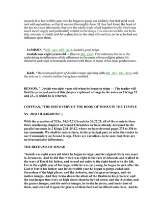 2 chronicles 34 commentary | PDF