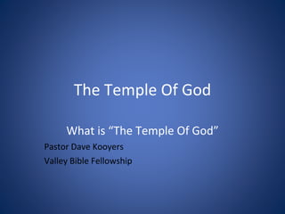 The Temple of God | PPTX