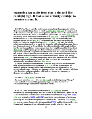 2 chronicles 4 commentary | PDF