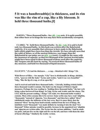 2 chronicles 4 commentary | PDF