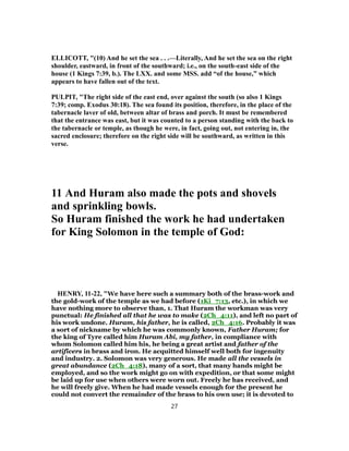 2 chronicles 4 commentary | PDF