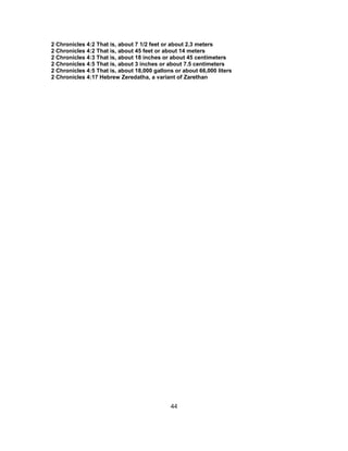 2 chronicles 4 commentary | PDF