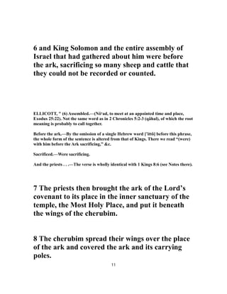 2 chronicles 5 commentary | PDF