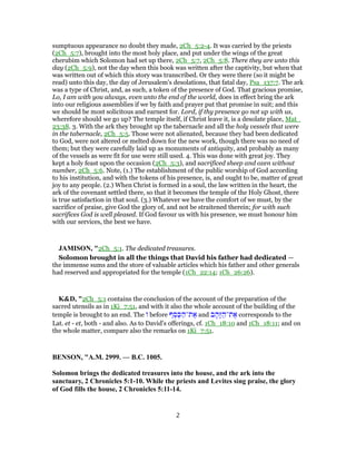 2 chronicles 5 commentary | PDF