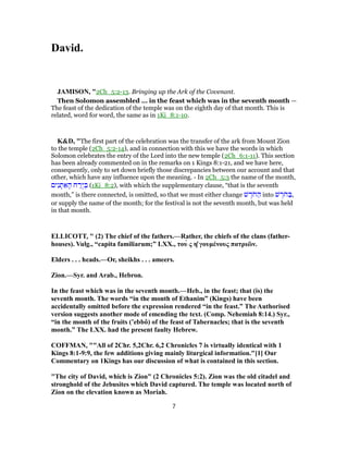 2 chronicles 5 commentary | PDF
