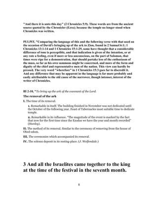 2 chronicles 5 commentary | PDF