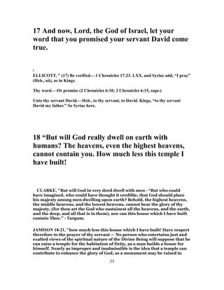 2 chronicles 6 commentary | PDF