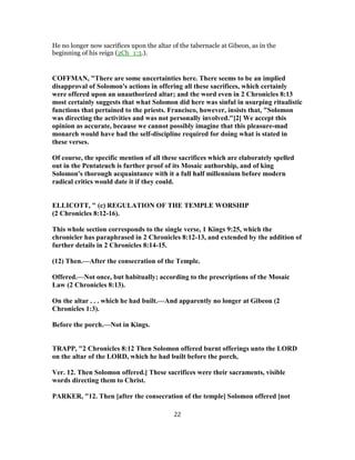 2 chronicles 8 commentary | PDF