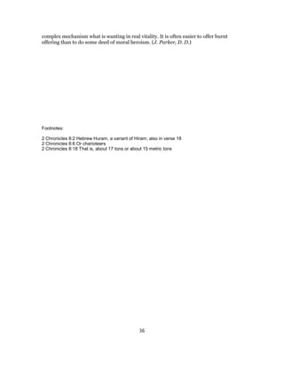 2 chronicles 8 commentary | PDF