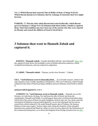 2 chronicles 8 commentary | PDF