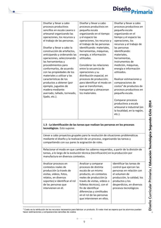 9
Diseño
Curricular
Primaria
/
Educación
Tecnológica
Segundo
Ciclo
2014
 