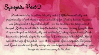 The Fountainhead Character Analysis Ayn Rand Pptx