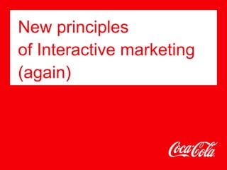 New principles
of Interactive marketing
(again)
 