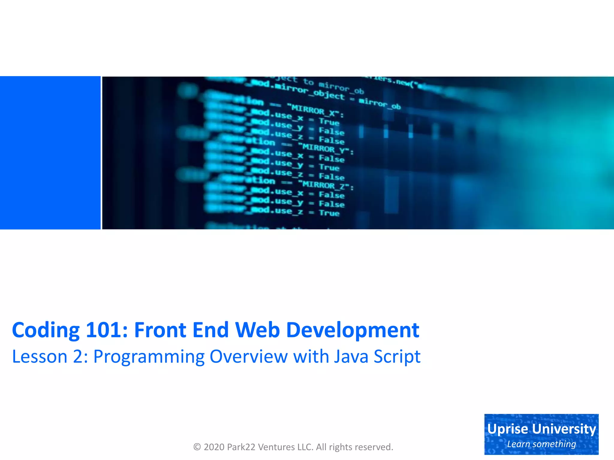 2 coding101 fewd_lesson2_programming_overview 20210105