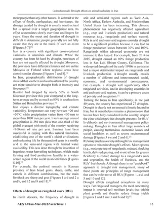 Drought effects on animal husbandry in Iran: Situations, problems, and ...