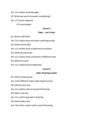 Grade 2 oxford computer | DOCX