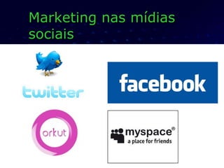 Marketing nas mídias sociais 