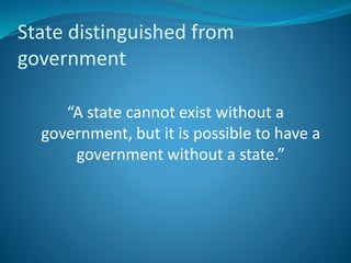 2 concept of govt and state | PPTX