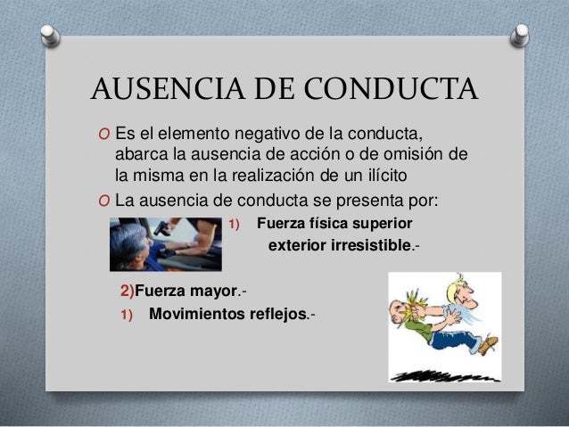 Que Es La Ausencia De Conducta