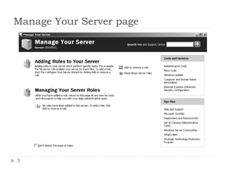 Manage Your Server page
3
 