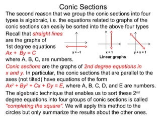 32 conic sections, circles and completing the square | PPT