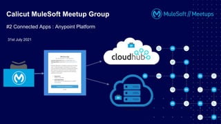 31st July 2021
Calicut MuleSoft Meetup Group
#2 Connected Apps : Anypoint Platform
 