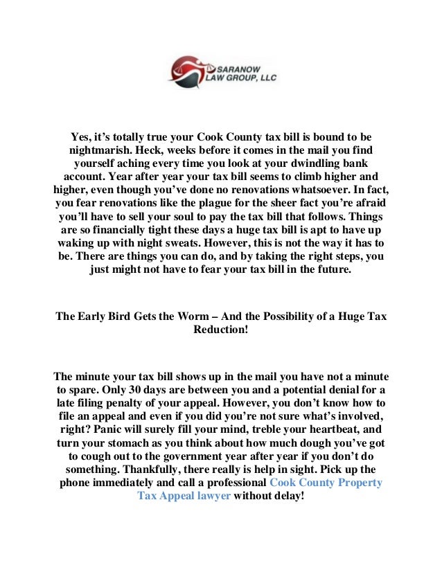 Planning a Residential Cook County Property Tax Appeal? Better Be Ready