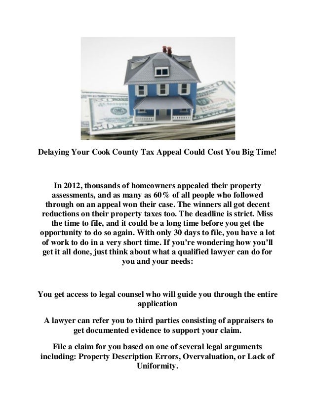 Planning a Residential Cook County Property Tax Appeal? Better Be Ready